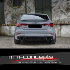 CUP Diffusor Seiten Ansätze SCHWARZ für Audi RS3 8V FL Rear Flaps Heckstoßstange