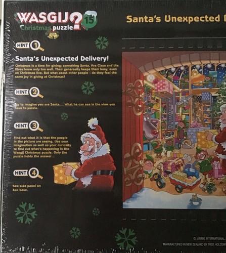 Wasgij? Christmas Puzzle New Sealed Santa’s Unexpected Delivery #15 Holdson 1000 - Picture 5 of 7