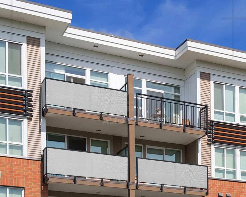 3' 4' 5' 6' 8' de alto valla exterior parabrisas pantalla de privacidad cubierta de sombra patio trasero Foto 2 de 4