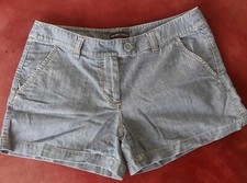 WOMENS NEW YORK COMPANY Chino Shorts Snap Flap Pockets Cotton Denim SZ 8