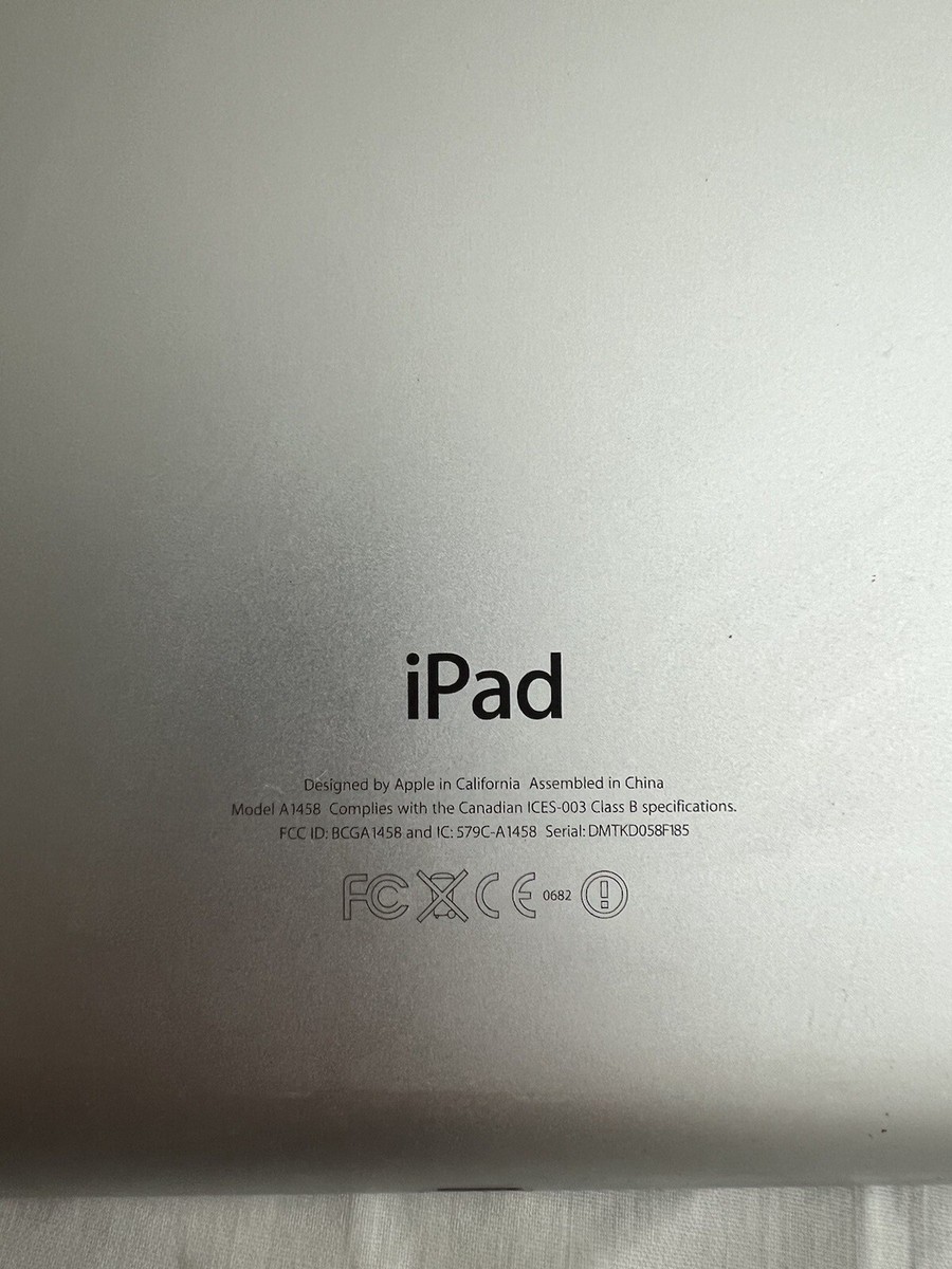 Apple iPad 4th Gen A1458 16GB Silver - Wi-Fi Model | eBay