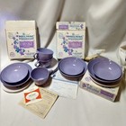 MELMAC DINNERWARE 3 Sets +boxes Corsage Pattern bread & butter cups & saucers