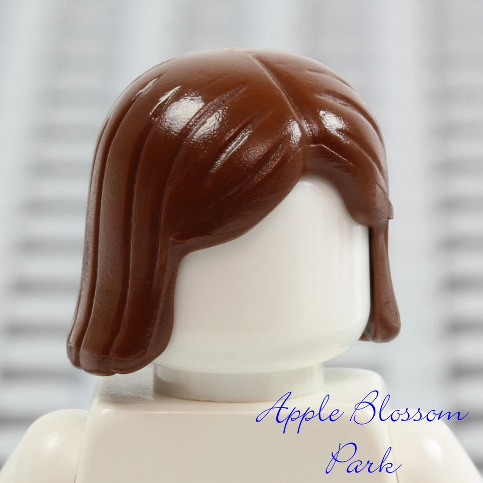 NUEVO Lego Minifigura CABELLO CASTAÑO CORTO - Niña Amigas Mujer Largo Oscuro Niño Cabeza Equipo Foto 3 de 4