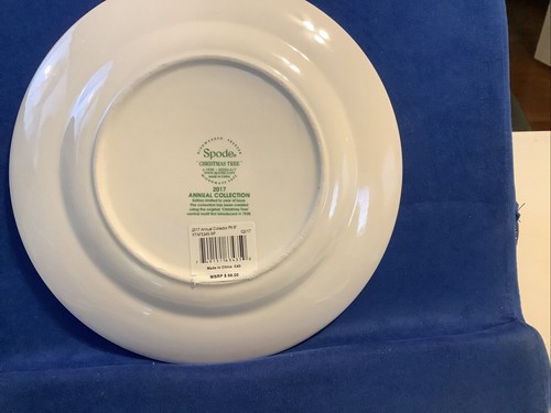 2017 SPODE Annual Christmas Plate 8” - Picture 2 of 2