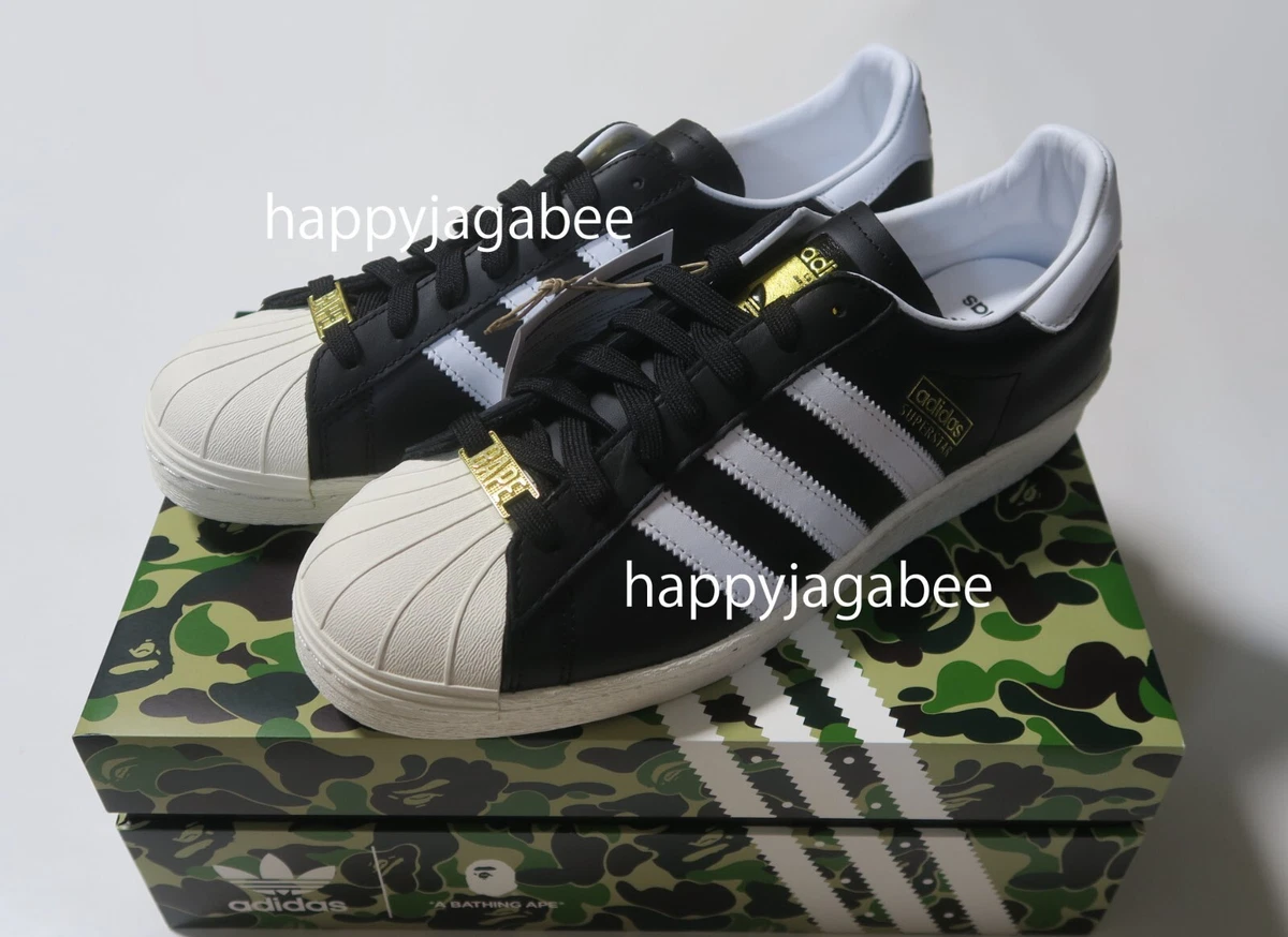A BATHING APE Men's Footwear BAPE x adidas SUPERSTAR 80S Black 2022AW NEW