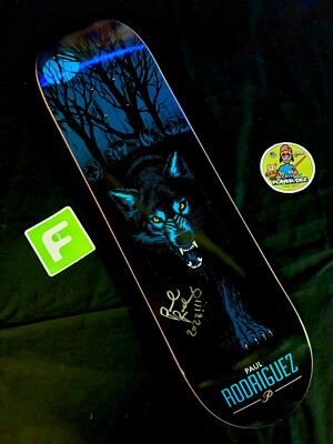 UBER RARE SIGNED Paul Rodriguez Wolf Pro Model Primitive Prod Skateboard  Deck