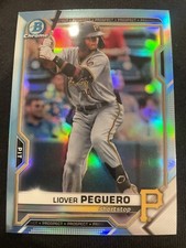 2021 Bowman Draft Chrome Base Sky Blue #BDC-185 Liover Peguero Pirates