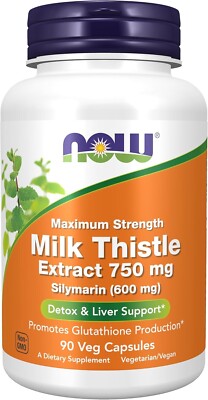 Now Foods Milk Thistle 750 mg, 90 VegCap
