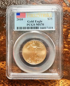 Details About 2010 25 Gold American Eagle Statue Of Liberty Pcgs Ms70
