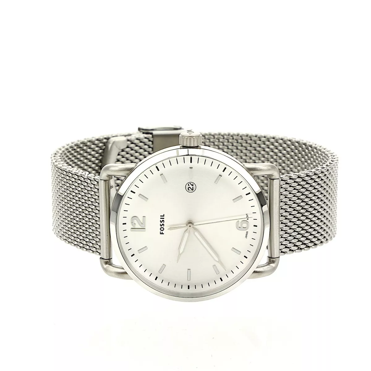 Fossil commuter stainless steel top