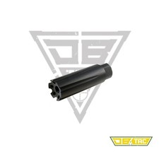 Black Hard Low Concussion Muzzle Brake Compensator 1/2x28 TPI Thread For 9mm