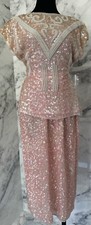 Vintage Women  s Two Piece Set Sequins. Skirt And Top.