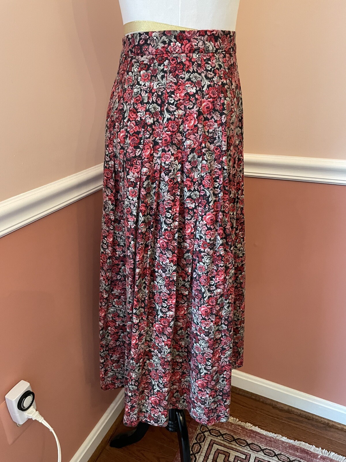 Vintage Laura Ashley Pleated Skirt US 6 eBay