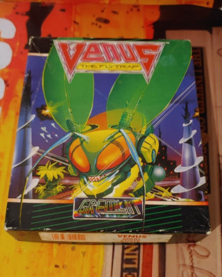 Venus The Flytrap (Gremlin 1990) ATARI ST 520 1040 (2 Disk, Box, Manual) works