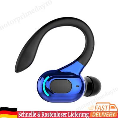 Waterproof Hanging Headphones Bluetooth-compatible Wireless Headset (Blue)