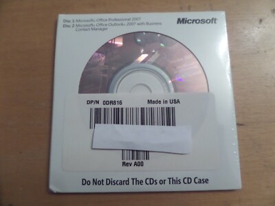 Microsoft Office 2007 Professional Edition + Office Outlook BRAND NEW SEALED