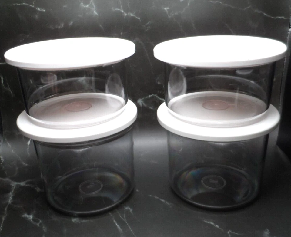 Juego de 4 (2) contenedores de almacenamiento de alimentos de 375 ml (1 1/2 tazas) y (2) 500 ml (2 tazas) Foto 3 de 4