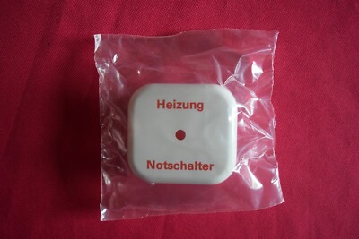Busch Jäger LX Heizungs-Notschalter  rote Kalotte, - 2756-202 H cremeweiß