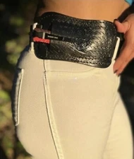 USA Handmade Pancake Sheath Fixed Blade folding Knife Leather Pouch Holster /EDC