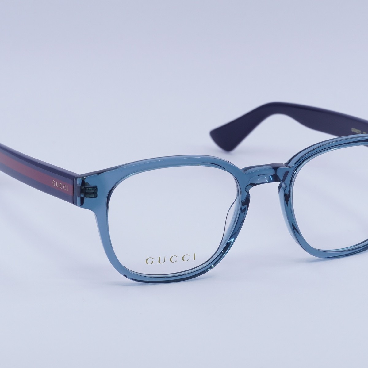 Gucci Women Eyeglasses Transparent Blue Square GG0927O 006 NEW AUTHENTIC Gucci Men main image 3