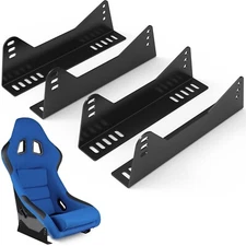 Universal Bucket Seat Mounting Bracket Kit (4-Pack) - Heavy Duty L-Shape Side...