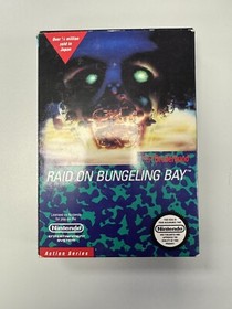 NES Raid on Bungeling Bay CIB Complete With Box Game Manual 5 Screw W/ Hangtab