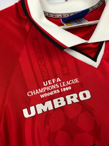 Manchester United Cup Shirt football shirt 1997 Soccer Umbro Mens Jersey Size L - Picture 11 of 15