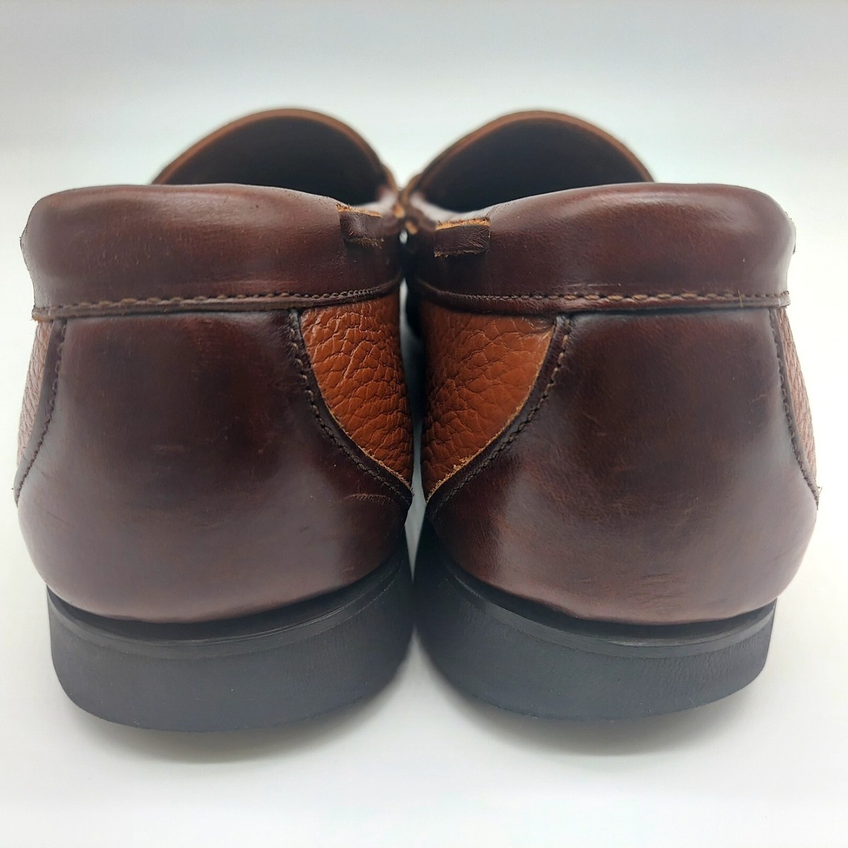Allen Edmonds‎ Nashua Two-Tone Brown Black Tassel Loafers Shoes Men\'s US 11 B Allen Edmonds Nashua Men main image 2