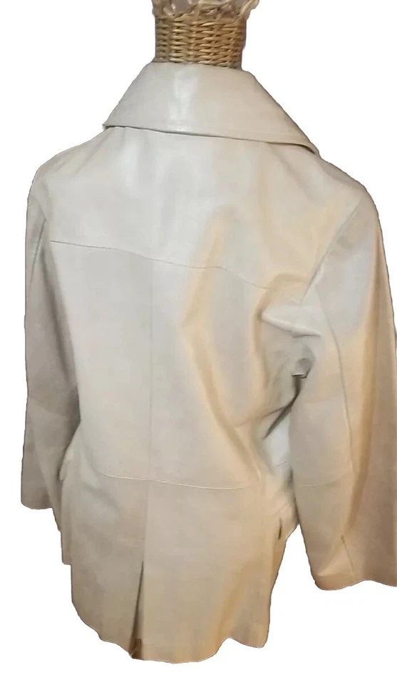 Casaco feminino Frye vintage tamanho médio Lg dourado desgastado Ret$300 anos 90 raro! - Imagem 4 de 4