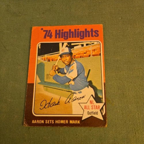 1975 Topps - '74 Highlights #1 Hank Aaron