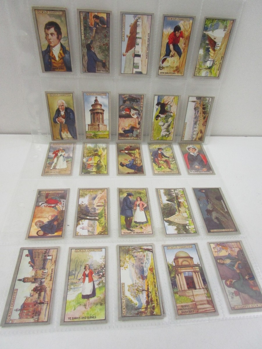 Scottish Co-operative Society Burns Cards Full Set of 25 from 1924