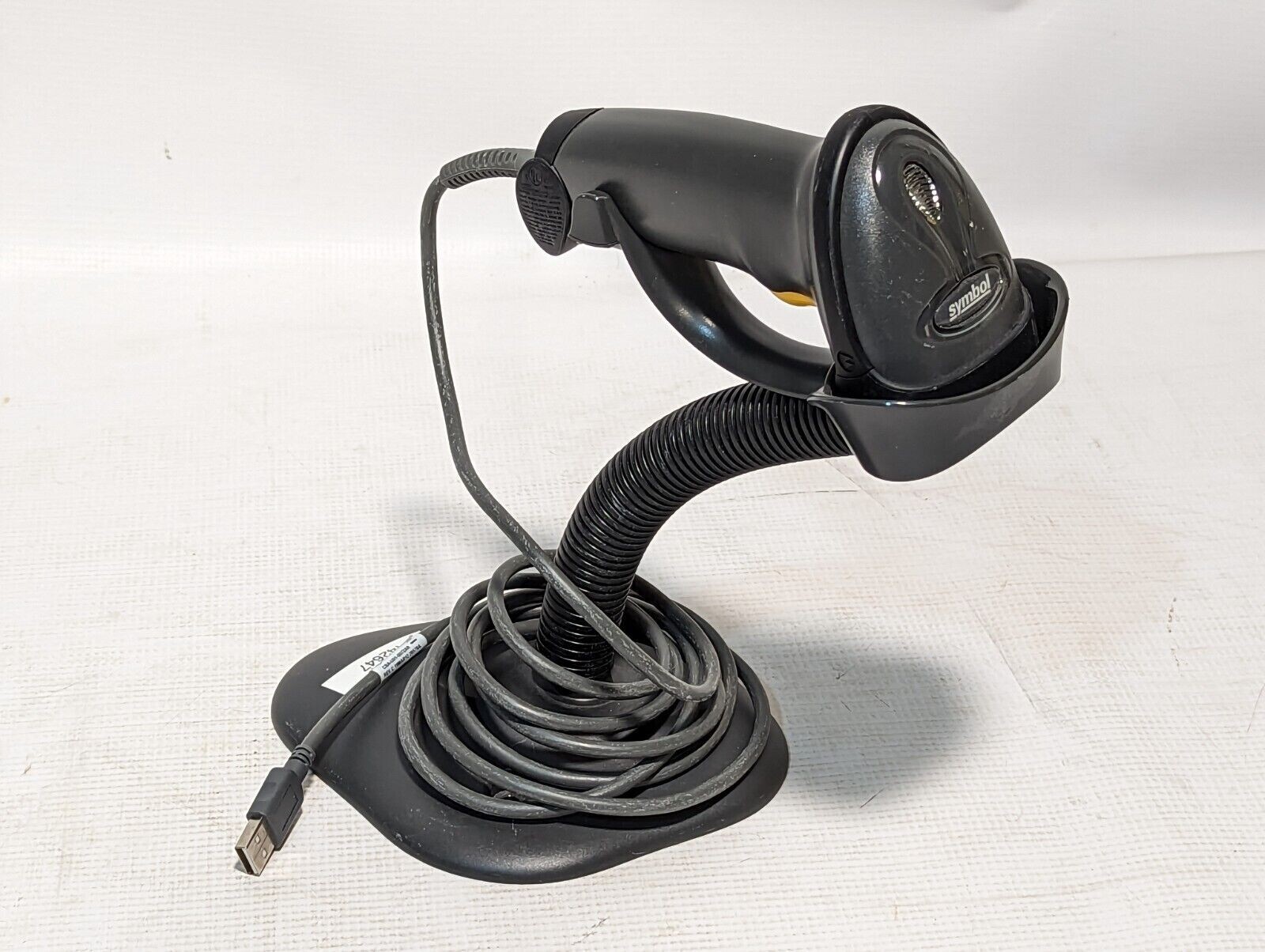 Symbol LS2208SR20007RUR handheld USB barcode scanner with stand eBay