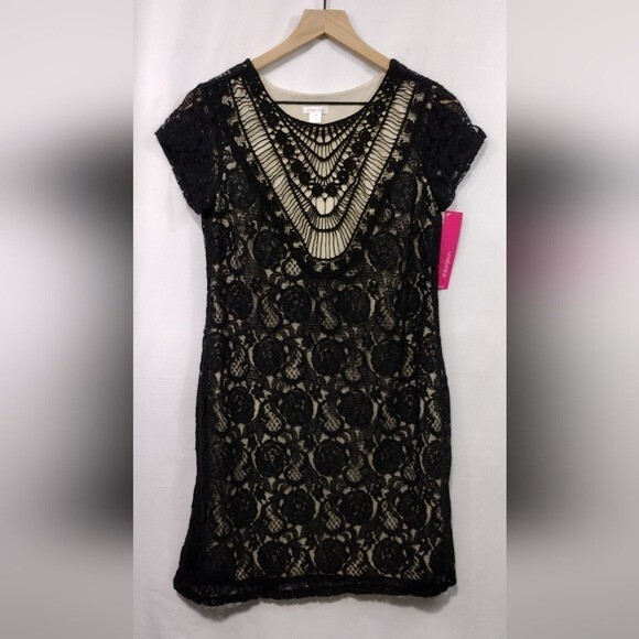 chinese dress ladies The Eloise Dress in Black Chantilly Lace 0 / Black Chantilly Lace