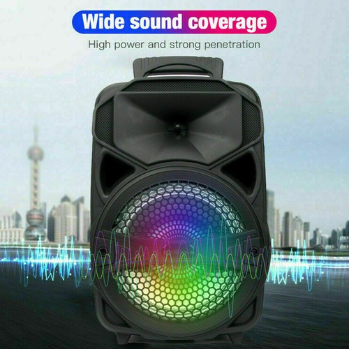 8" 3000W Portable Bluetooth Speaker Subwoofer Heavy Bass Sound System Party +Mic - Picture 16 of 34