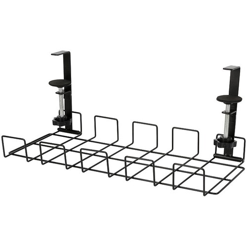 Callstel Kabelkorb, Steckdosenhalter & Organizer, gepolsterte Klemmen, schwarz - Bild 5 von 10