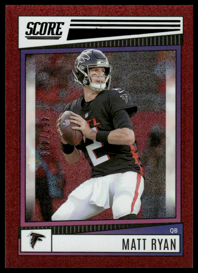 2022 Score #40 Matt Ryan Dots Red #/499 Atlanta Falcons