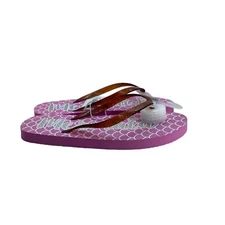 Capelli New York Mermaid Scales Flip Flops Sandals Girl 3 4 3/4 Beach Vacation