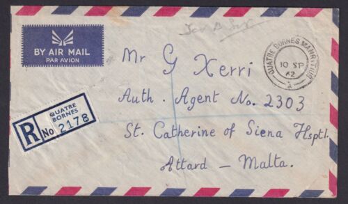 MAURITIUS: (14763) QUATRE BORNES “1” POSTMARK/COVER - 第 1/2 張圖片