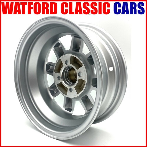4 X Minilight Alloy wheels for MG Midget , polished lip - Picture 6 of 8