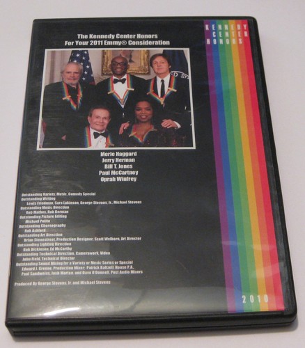 KENNEDY CENTER HONORS DVD Paul McCartney, Oprah, MERLE HAGGARD Jerry Herman 2010 - Picture 2 of 7
