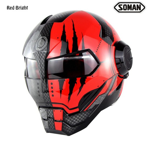Soman 515 Motorcycle Helmet Casco Open Face Capacete Helmets DOT Approved - Picture 17 of 24