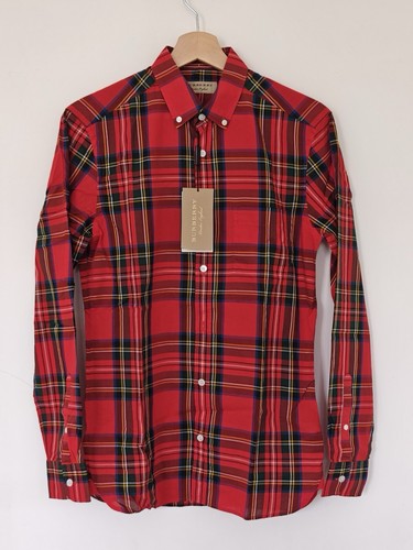 Burberry Check Shirt Red XS RRP £225