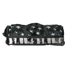 Boombah Brute 2.0 Rolling Baseball Wheeled Duffle Bat Bag - USA Stars Black Ops