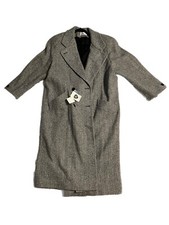 Nwt Vintage Charles Klein Women’s Size 16 W Grey&white Long Coat. New Deadstock.