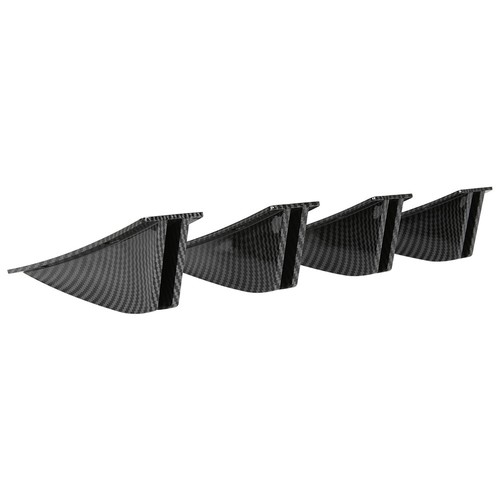 For Acura TL Sedan Car Rear Diffuser 4 Fins Bumper Lip Splitter Carbon Fiber NCS - Imagen 10 de 12
