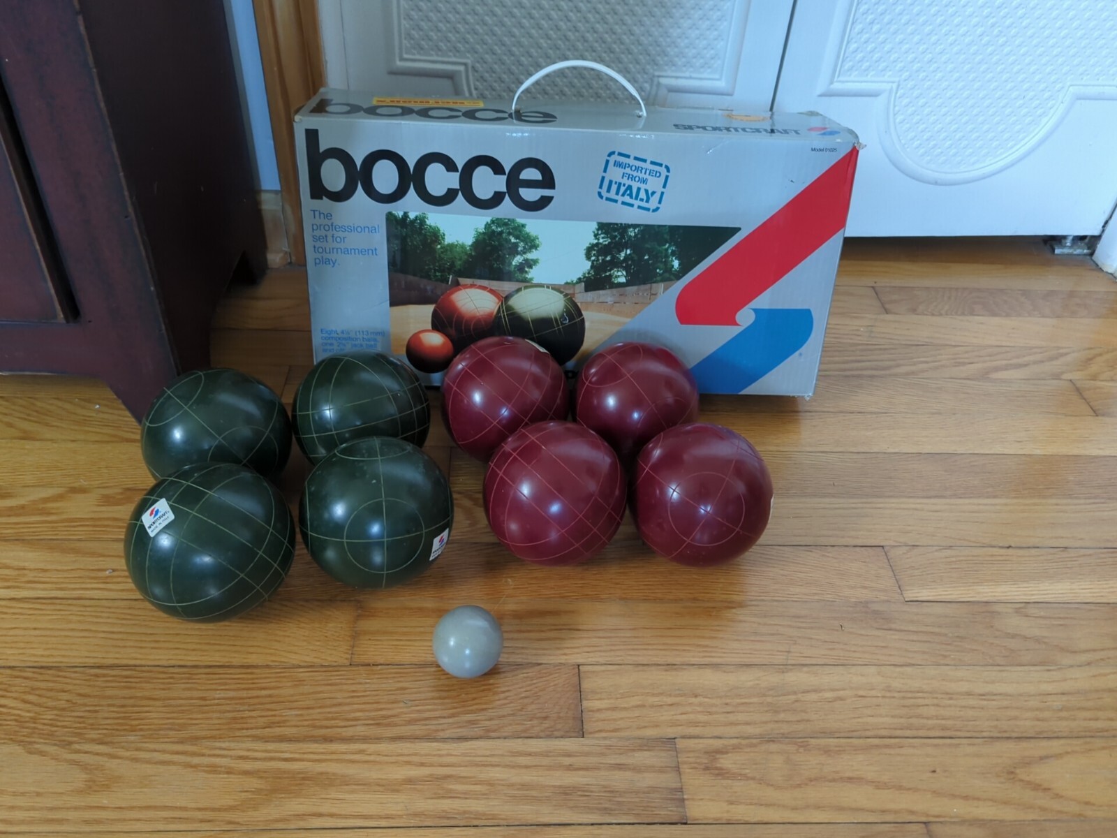 Vintage Sportcraft Bocce Ball Set Original Box Made in Italy eBay