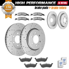 Front & Rear Rotors+ Brake Pads for 2007-2009 Ford Expedition Lincoln Navigator