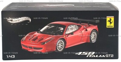 ホットウィール エリート 1/43 フェラーリ 458 イタリアGT2 Hot Wheels Elite Ferrari 458 Italia GT2 1:43 Scale Vehicle