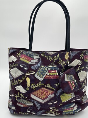 Lorilynn Simms Tote Bag Lightweight Whimsy Take On Classic Books Reading Gift
