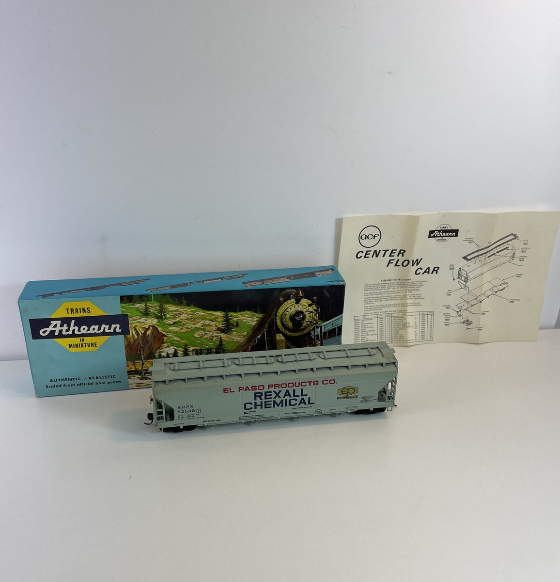 【非売品 記念品】Athearn HOゲージ 1995-96年 2点セット Athearn HO 55' ACF Center Flow Hopper Rexall Chemical El Paso